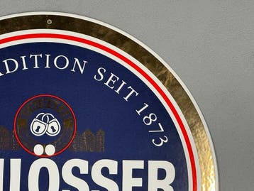 Geëmailleerd reclamebord Schlösser Alt - XXL - Reclamebord -