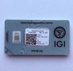 1 pcs Diamant (Natuurlijk) - 0.90 ct - Smaragd - I - IF -