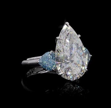 Ring - 14 karaat Witgoud - 8.93ct. tw. Diamant (Lab-grown) -, Bijoux, Sacs & Beauté, Bagues