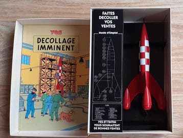 Beeldje - 1989 - Concours Yes Objectif Lune : Fusée Tintin