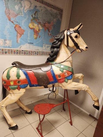 Hobbelpaard - Attribué à Friedrich Heyn, Cheval De Bois, Antiquités & Art