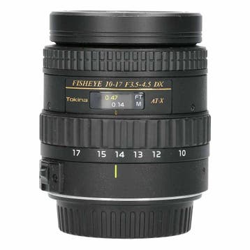 Tokina 10-17mm f/3.5-4.5 AT-X DX AF Fisheye -  met garantie, Ophalen of Verzenden