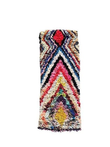 Tapis boucherouite berbère marocain vintage - Tapis - 190 cm