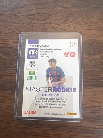 2023/24 Panini Megacracks Lamine Yamal #423 Master Rookie
