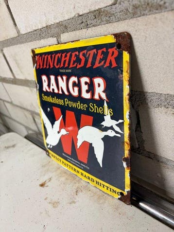 Winchester Ranger emaille reclamebord – Smokeless Powder