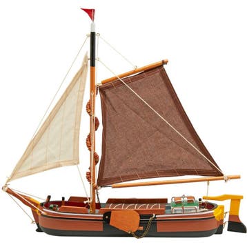 Skutsje Model 38cm Bruin, Ophalen of Verzenden