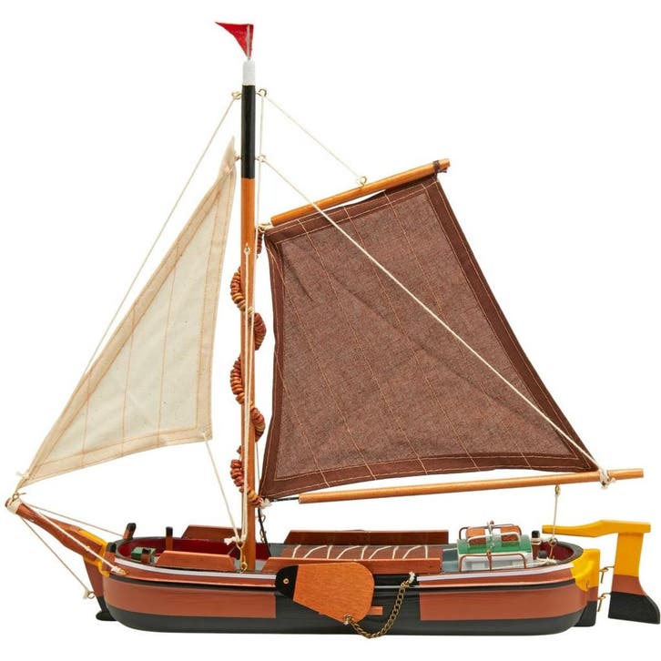Skutsje Model 38cm Bruin, Hobby & Loisirs créatifs, Modélisme | Bateaux & Navires, Enlèvement ou Envoi