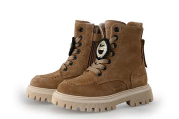 Nubikk Veterboots Meisjes in maat 23 Bruin, Kinderen en Baby's, Verzenden, Jongen of Meisje, Nubikk, Schoenen