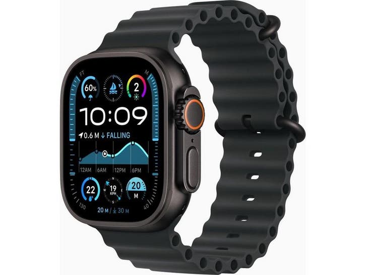 Apple Watch Ultra 2 - GPS + Cellular - 49mm Titanium - Zwart, Bijoux, Sacs & Beauté, Montres connectées, Envoi