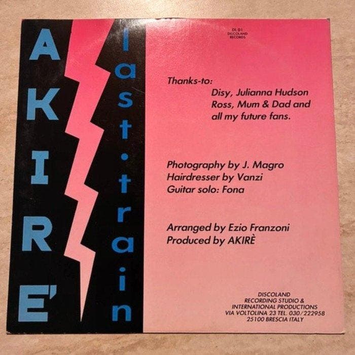 AKIRE - Last Train - Sought-after Italo-Disco 12 Maxi, CD & DVD, Vinyles Singles