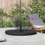 vidaXL Parasolvoeten waaiervormig 4 st zwart, Verzenden