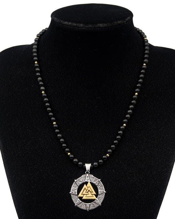 Valknut van Odin en obsidiaan – De Dodenknoop – Heldhaftige, Antiek en Kunst, Antiek | Boeken en Manuscripten