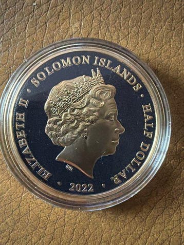 Îles Salomon. 1 Dollar 2022 Valley of the Kings Black Nickel