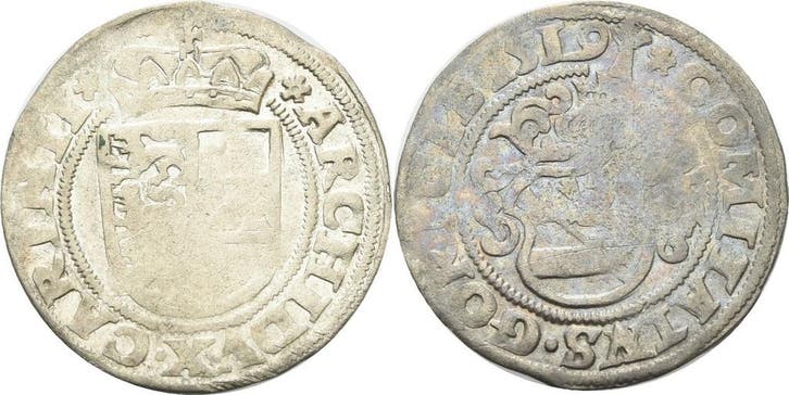 1/2 Batzen 1519, Habsburg Maximilian I 1493-1519, Postzegels en Munten, Munten | Europa | Niet-Euromunten, België, Verzenden