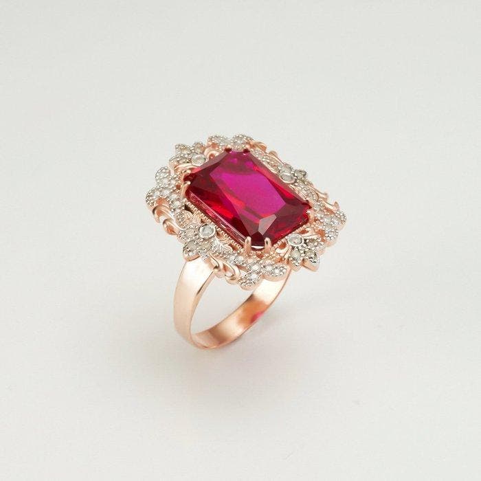 Zonder minimumprijs - Ring Zilver, Roségoudplaat, Brons, Handtassen en Accessoires, Ringen