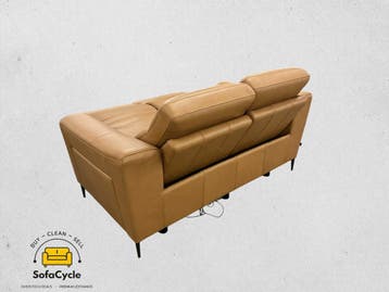 Medalounger 2-zit cognac met relaxfunctie – tweedehands, Verzenden, Nieuw