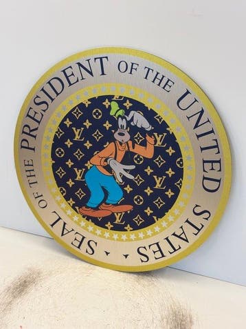 Rob VanMore - Sculpture, President Goofy X LV Circle - 50cm