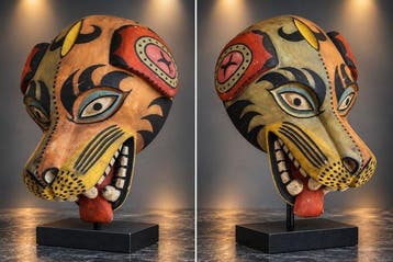Imposante masker-marionet zoomorf Bozo Sogo – THÉÂTRE SOGOBO
