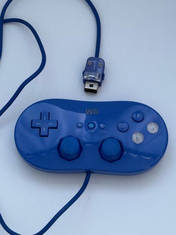 Wii Classic Controller Blauw - Wii, Verzenden, Gebruikt