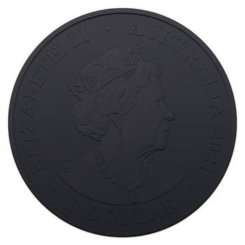 Australië. 1 Dollar 2021 1oz Australia Silver Zoo Burning