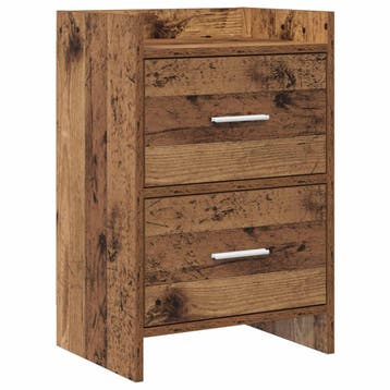 vidaXL Nachttafels Oud hout 40 x 30 x 60 cm Bewerkt hout, Huis en Inrichting, Verzenden, Nieuw