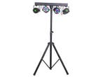 Ibiza Light DJLIGHT65 Licht Standaard 2 RGBW Par Cans + 2