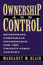 Ownership And Control 9780815709473 Margaret M. Blair, Verzenden, Gelezen, Margaret M. Blair