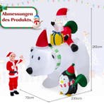 2dekans | Costway Opblaasbare Kerstdecoratie – Incl. LED &, Ophalen of Verzenden