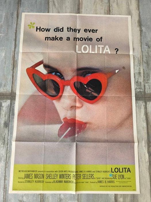 Stanley Kubrick - Lolita (1962) Stanley Kubrick - Original, Collections, Cinéma & Télévision