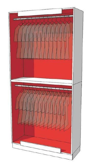 *TIP*  Strakke design kast glossy wit duotone R-EC-003-B, Ophalen of Verzenden
