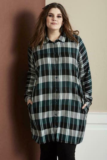 Blouse MIRA Zhenzi ruit met lurex maat 58, Verzenden