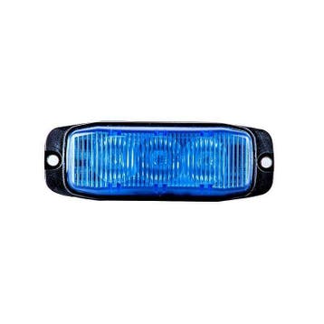 3-LED Blauwe flitser - R65 / R10 certificering, Verzenden, Nieuw