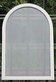 pvc boograam , raam , chassis 97 x 144  houtnerf wit, 75 tot 150 cm, Kunststof, Raamkozijn, Nieuw