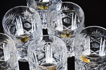 Kristal Zajecar - Drinkset (6) - Kristal - Whiskey-glasjes