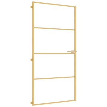 vidaXL Binnendeur smal 102,5x201,5 cm gehard glas en, Doe-het-zelf en Bouw, Deuren en Vliegenramen, Verzenden, Nieuw
