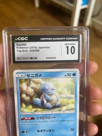 Pokémon - 1 Graded card - Squirtle 020/095 - CGC 10 - Sun &, Nieuw