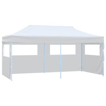 vidaXL Partytent pop-up met zijwanden 3x6 m staal wit, Verzenden, Nieuw