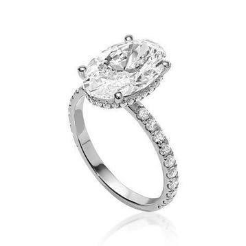 Bague de fiançailles - 14 carats Or blanc - 2.33ct. tw.