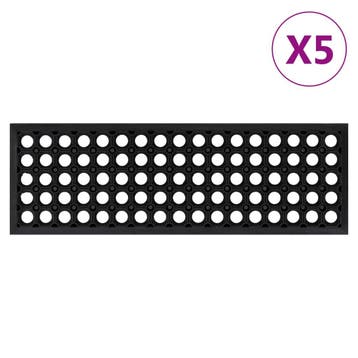 vidaXL Trapmatten 5 st 25x75 cm rubber, Verzenden