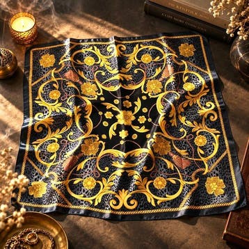 Lanvin - Barok Leopard & Tassel design - Écharpe