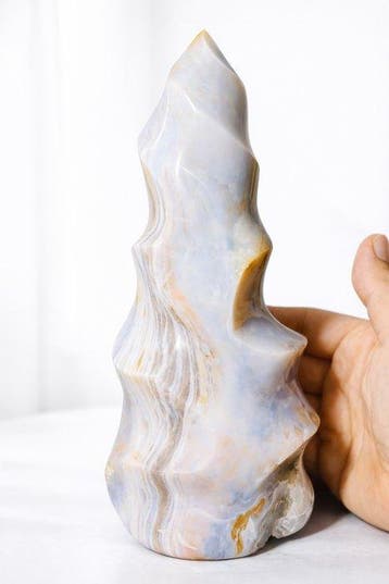 Gepolijste Ocean Jasper-vlam Featuring - Kleurrijk patroon -