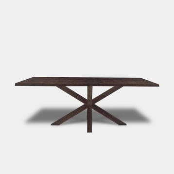 Tafel Boomstam eikenhout  Matrix hout  160x90, Huis en Inrichting, Nieuw