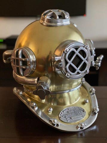 Casque de plongée - XXL deluxe U.S. Mark V Deep Sea, Antiquités & Art