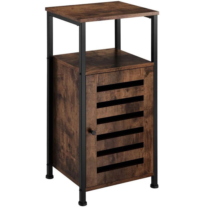 tectake Bijzetkast Durham 38,5x31,5x81cm - Industrieel hout, Maison & Meubles, Tables | Tables d'appoint, Envoi
