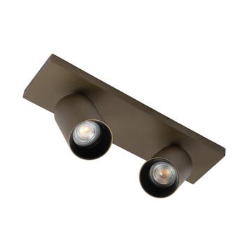 Spots opbouw Mila 2 Opbouwspot Brons Binnenverlichting, Verzenden, Nieuw