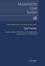 Sjef-Sache / Maastricht Law Series / 18 9789462361973, Verzenden, Gelezen