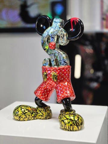 Patryk Konrad - Luxury Mickey Dollar Pop Art Sculpture, Neo