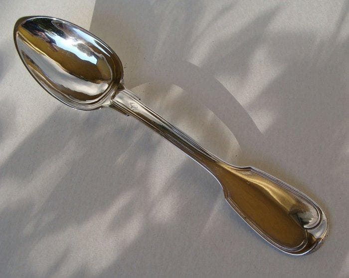 French Solid Silver - Cuillère de service - Paris 1820, Antiek en Kunst, Antiek | Zilver en Goud