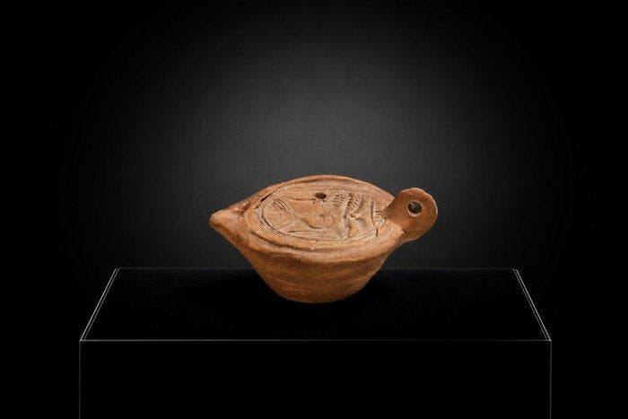 Replica van een oude Romein Lucerna - 5 cm, Collections, Minéraux & Fossiles