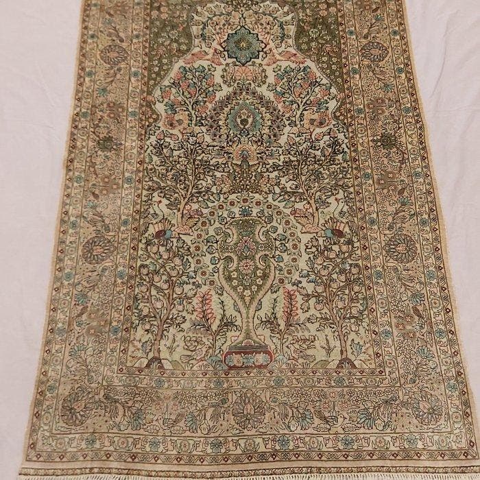 Souf Hereke - Tapis - 152 cm - 92 cm - Tapis en soie Hereke, Maison & Meubles, Ameublement | Tapis & Moquettes